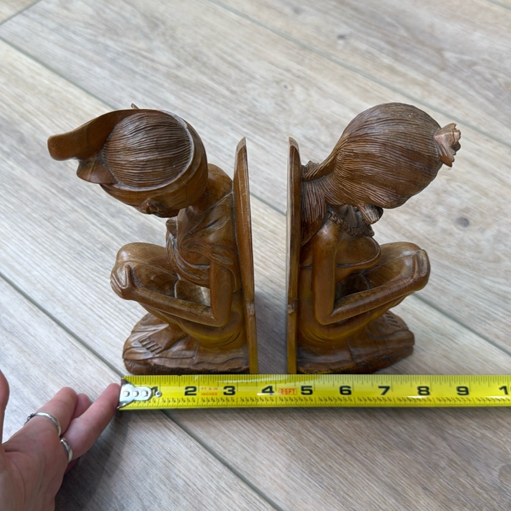 Vintage Hand Carved Balinese Bookends - Picture 14 of 14
